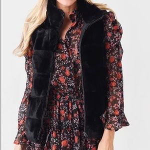 *NEW* DYLAN fur love vest XS Black